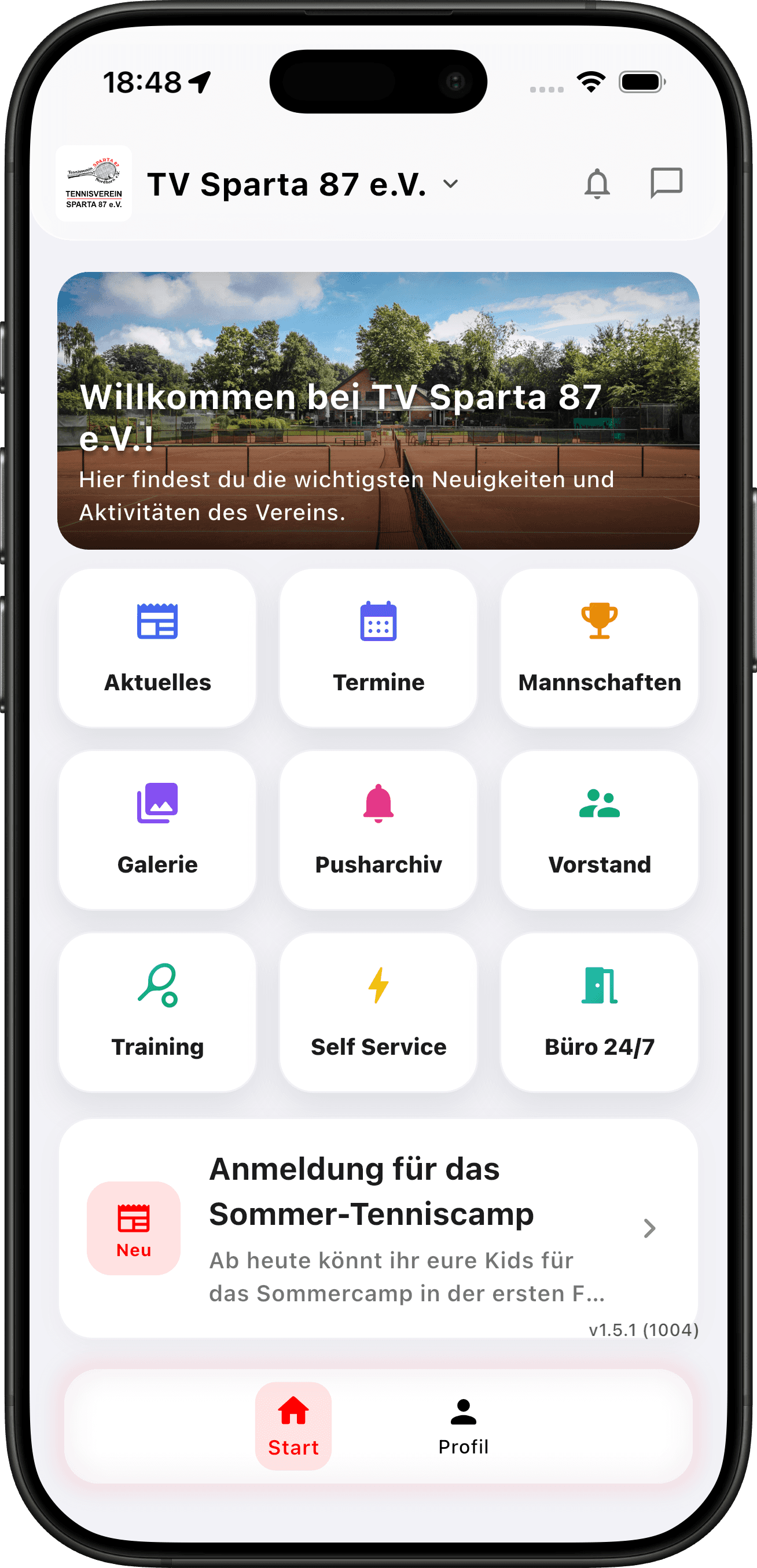 Ace-App im Light Mode